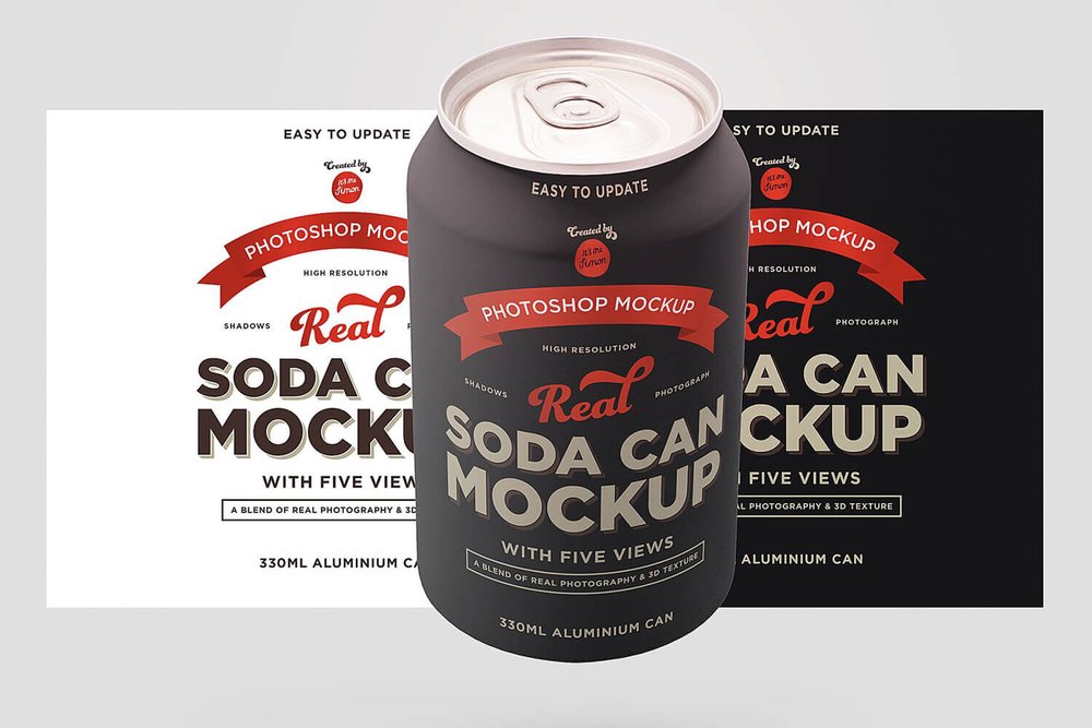 Soda Can Mockup