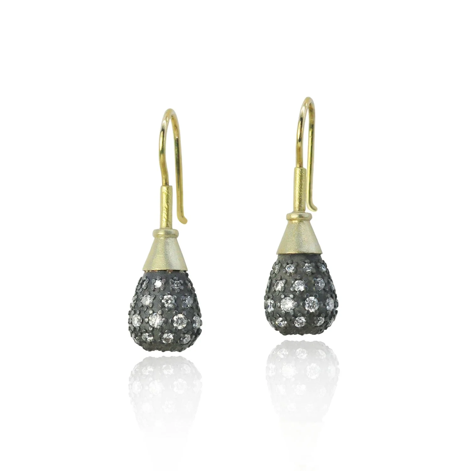 Pave Teardrop Eas with Gold Caps WEB.jpg