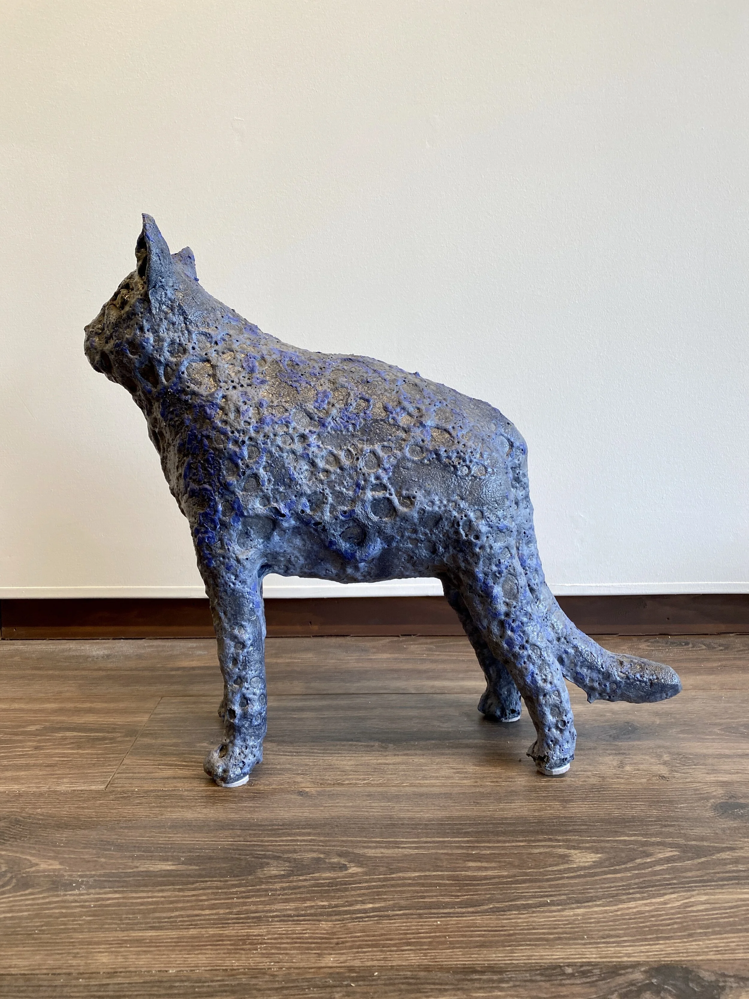 Ceramic Cat All-Weather Sculptures