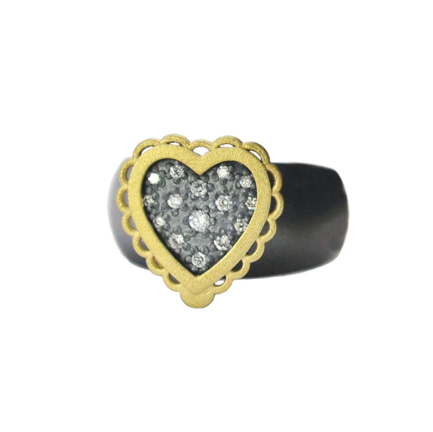 Framed Heart Locket Rings — Rebecca Myers Design