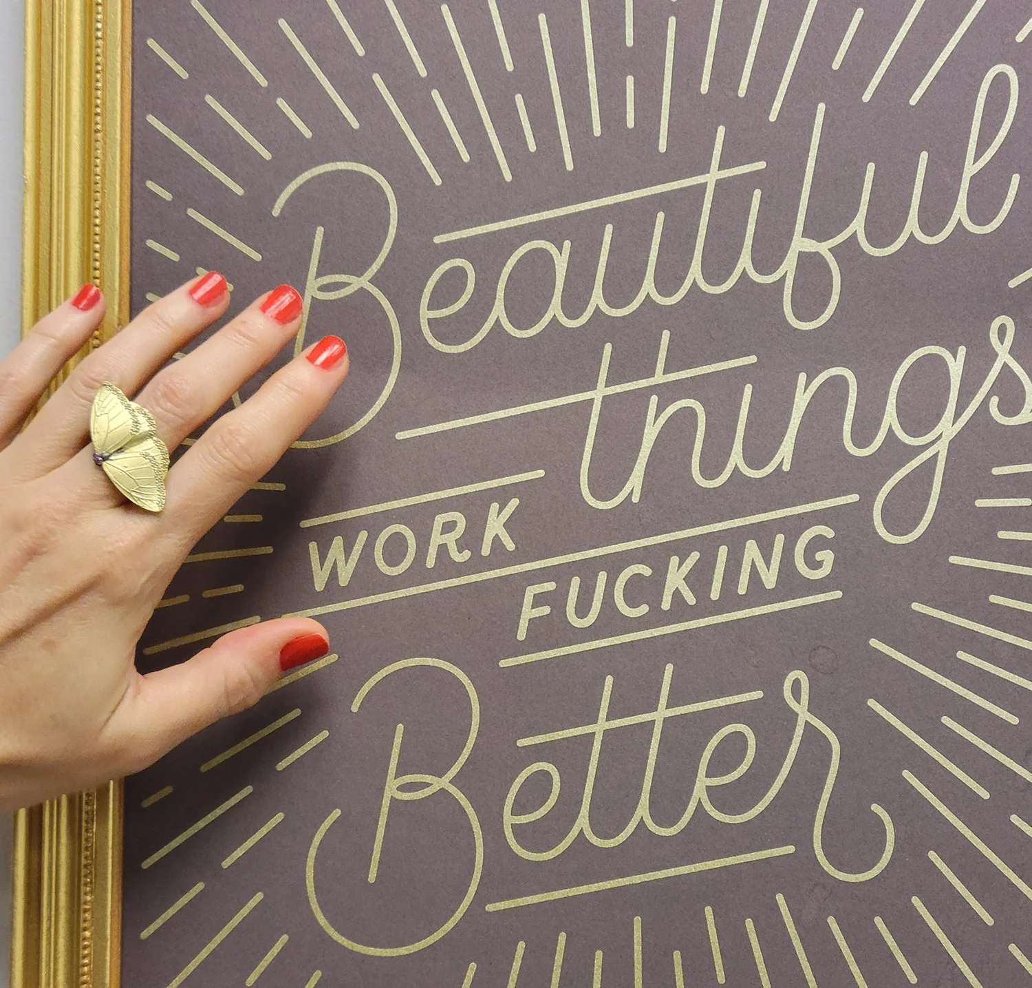 Gold Butterfly Rings — Rebecca Myers Design