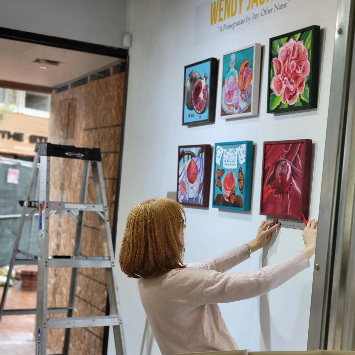Getting Ready for the Wendy Jachman Exhibit