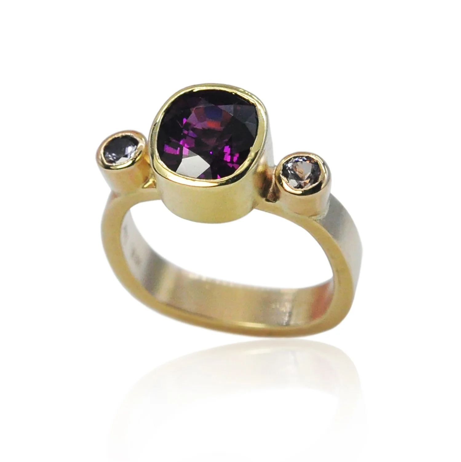 Cushion Cut Grape Garnet Ring, close up WEB.jpg