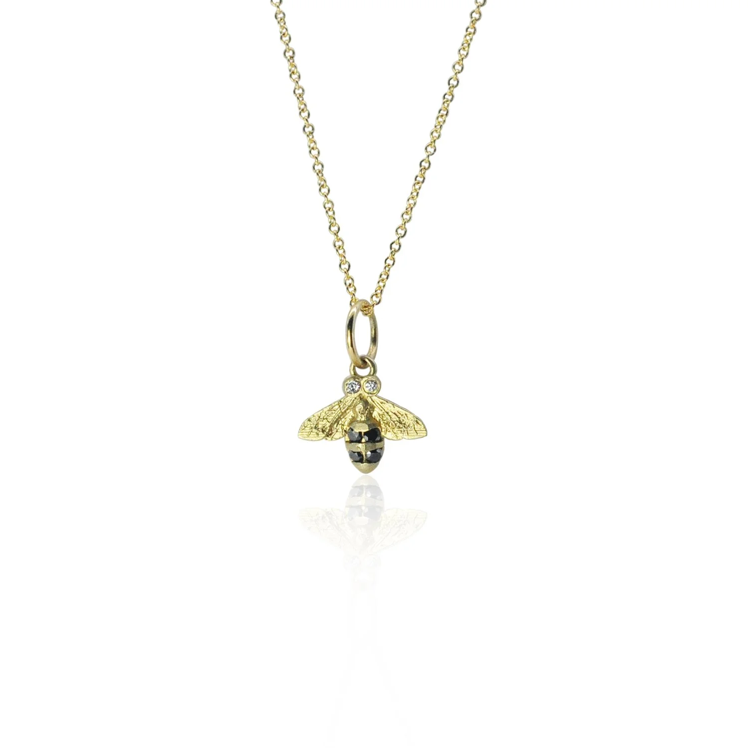 Small Bee Pendant Necklace