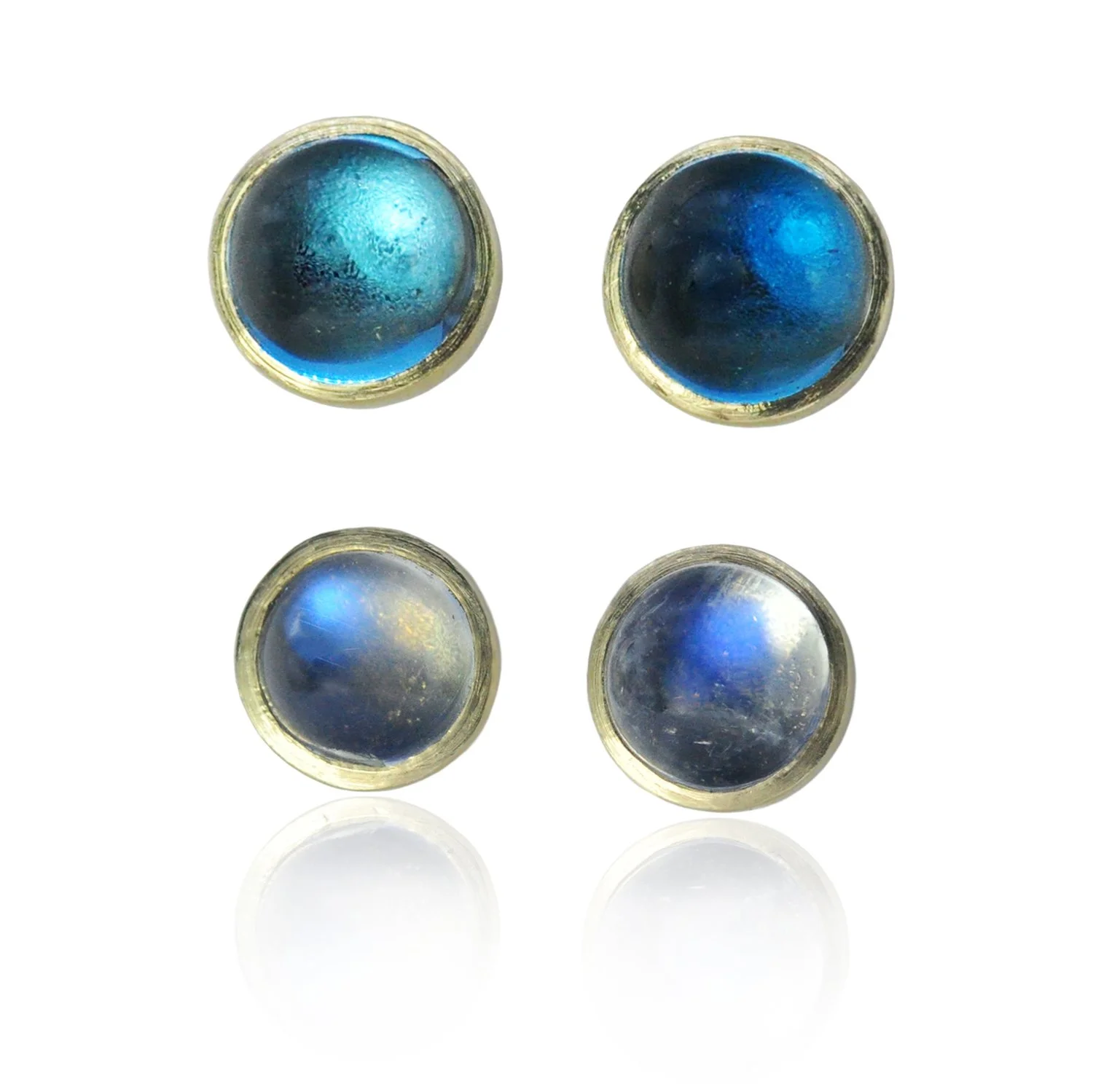 Cabochon Gemstone Earrings