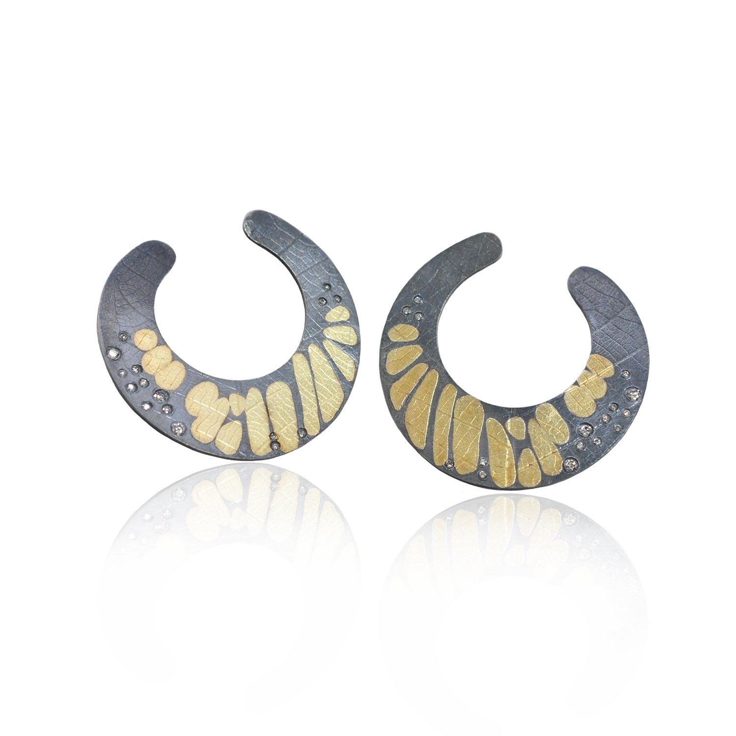 Large Flat Monarch Hoops
