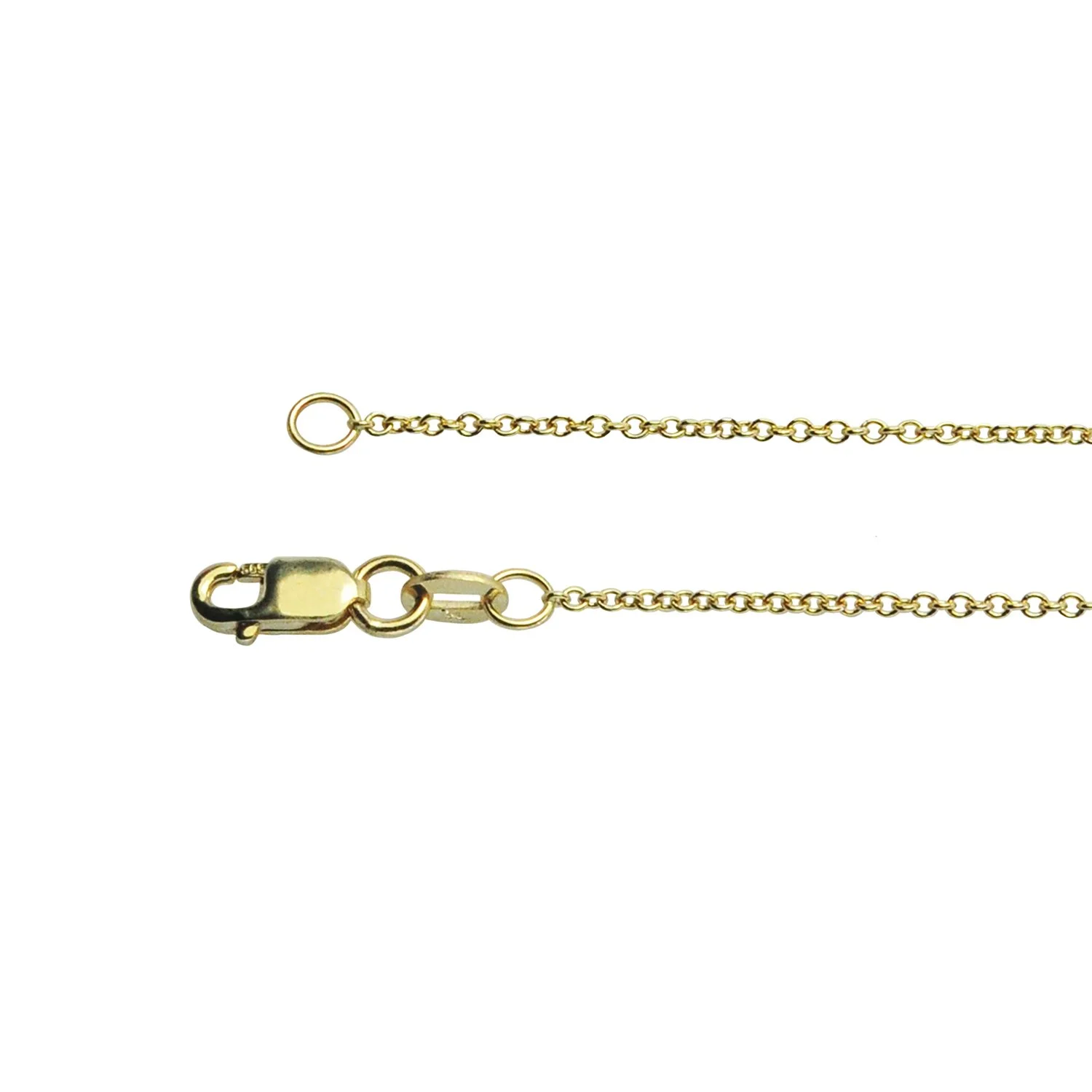 Cable Chain 14ky 1.3mm. Rebecca Myers Design.