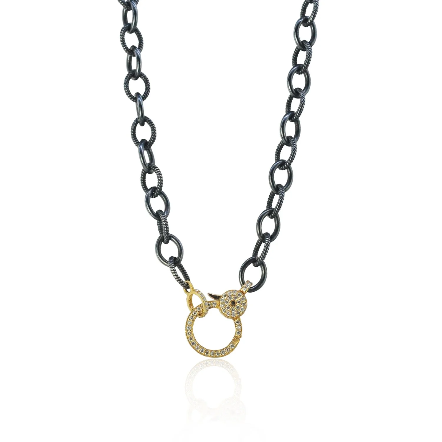 Wheat Chains with Charm Holder Clasp — Rebecca Myers Design