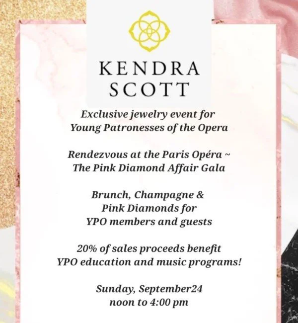 YPO + KENDRA SCOTT: Brunch, Champs &amp; Pink Diamonds Brickell City Center