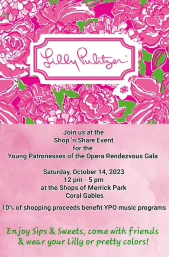 Lilly Pullitzer Shop and Share Event