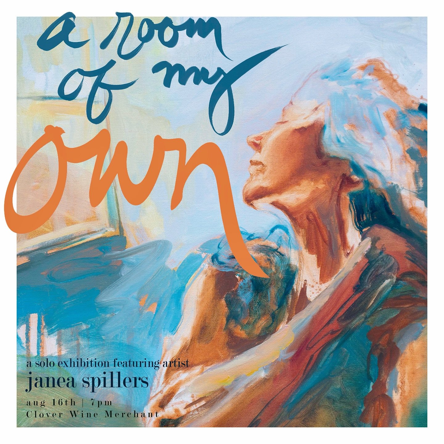 You&rsquo;re invited - 

&ldquo;A Room Of My Own&rdquo;
A solo exhibition featuring artist Janea Spillers

&ldquo;A Room Of My Own&rdquo; is a tribute to the stories, bodies, and voices that moved her during the three weeks she spent in residency at 