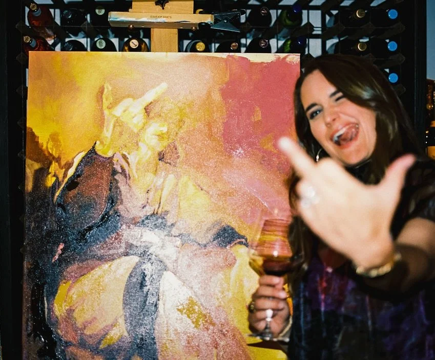 Two new blogs just dropped on the website🎉 Go check them out! Link in bio. And in the meantime check out these sick photos from my latest art show by @anna.j.ray 

1. 2025 ➡️ 2026 recaps &amp; studio updates
2. Taking the awkwardness out of commissi