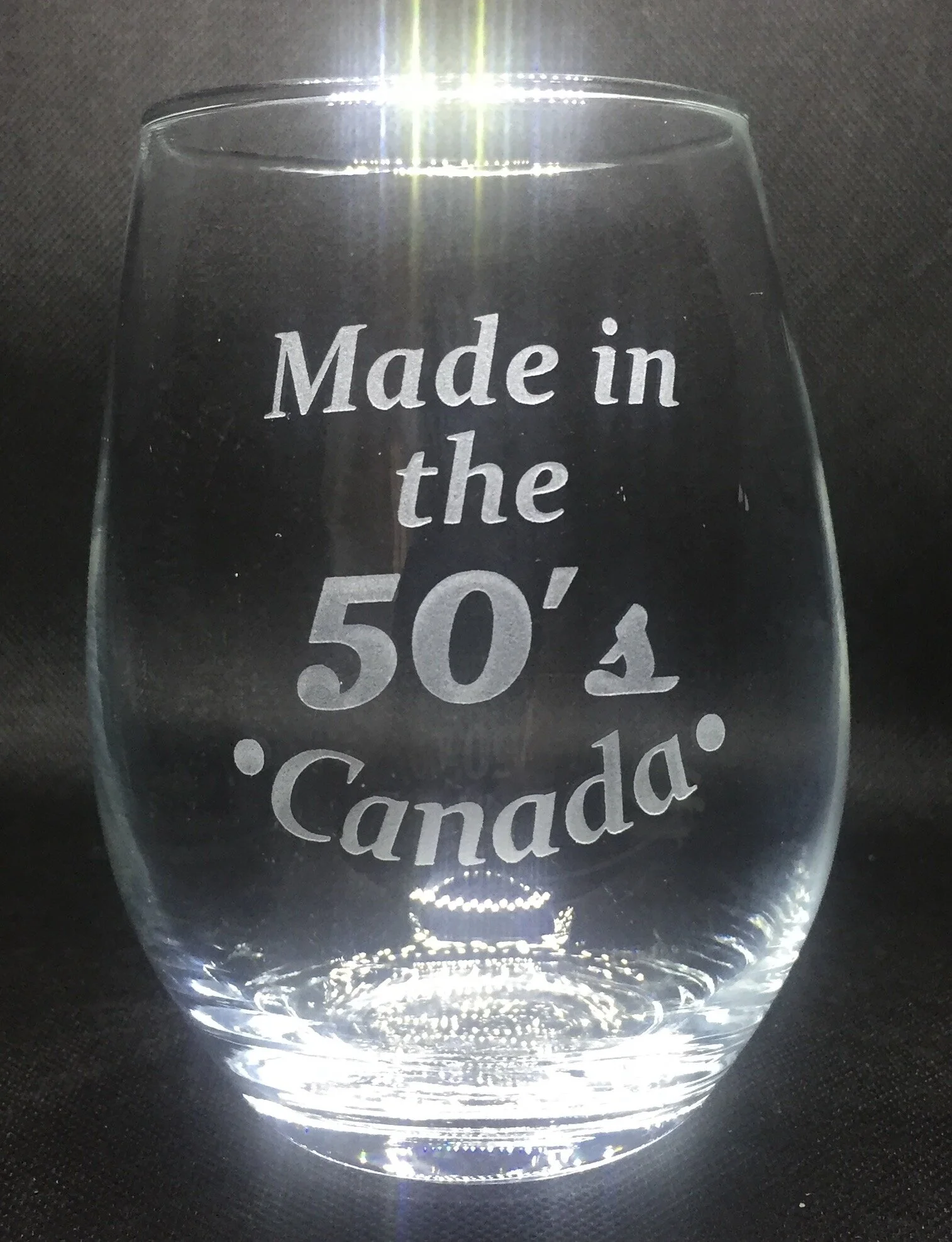 Made in the 50's - Birthday Glass
