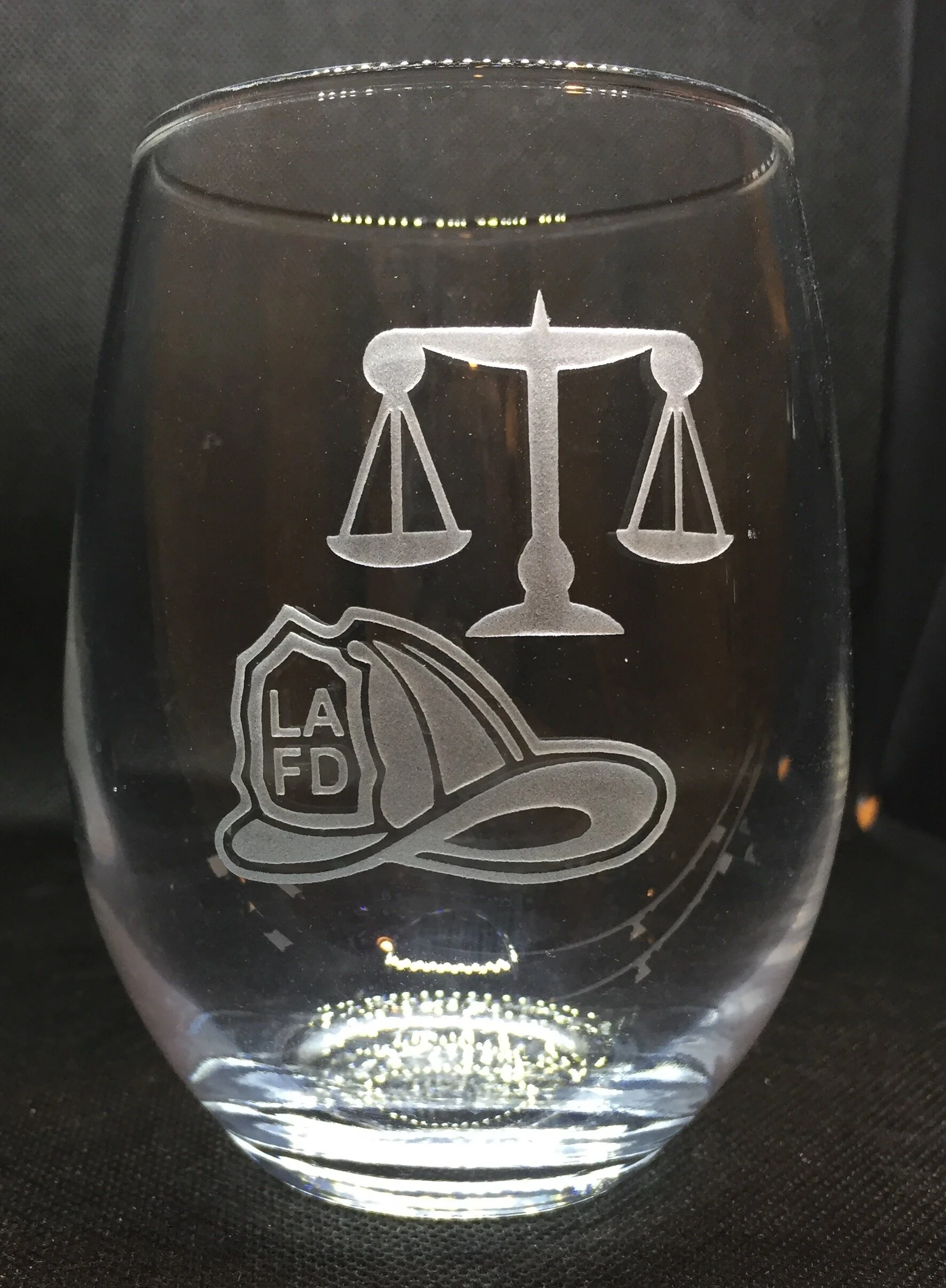 Customized Wedding Glass with Logo