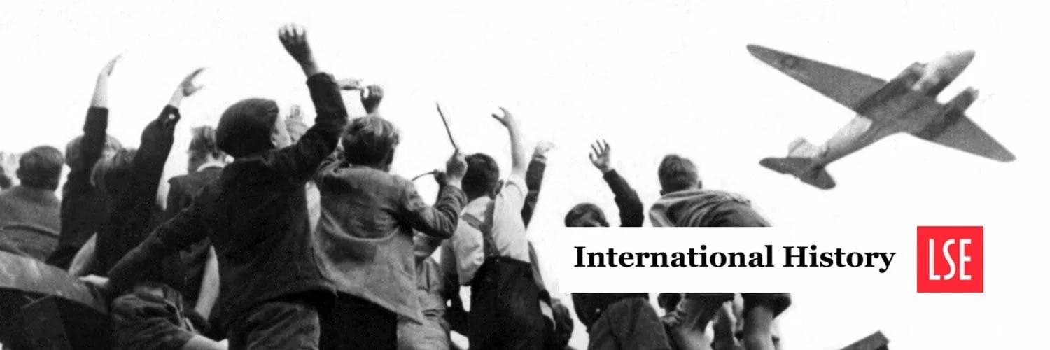 LSE International History Department logo against image from WW!