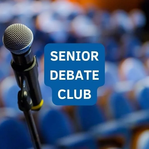 Online Senior Debate Club for students aged 15–18, developing advanced debating, public speaking, critical thinking and current affairs knowledge with expert UK debate coaches.