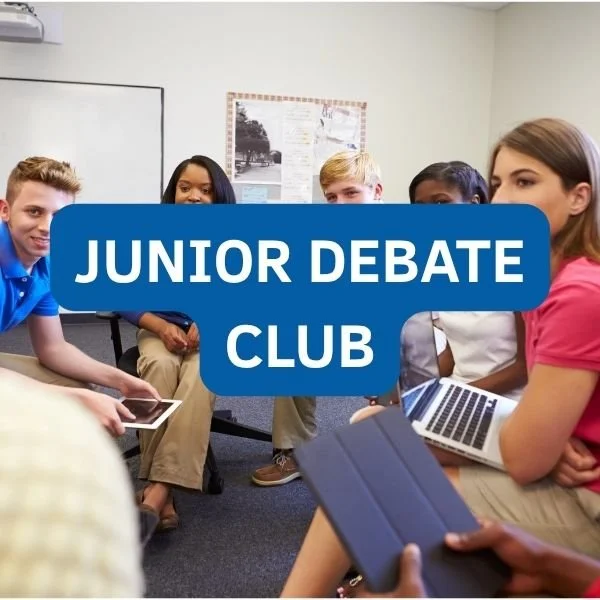 Online Junior Debate Club for students aged 14 and under, developing debating, public speaking, critical thinking and confidence with expert UK debate coaches.
