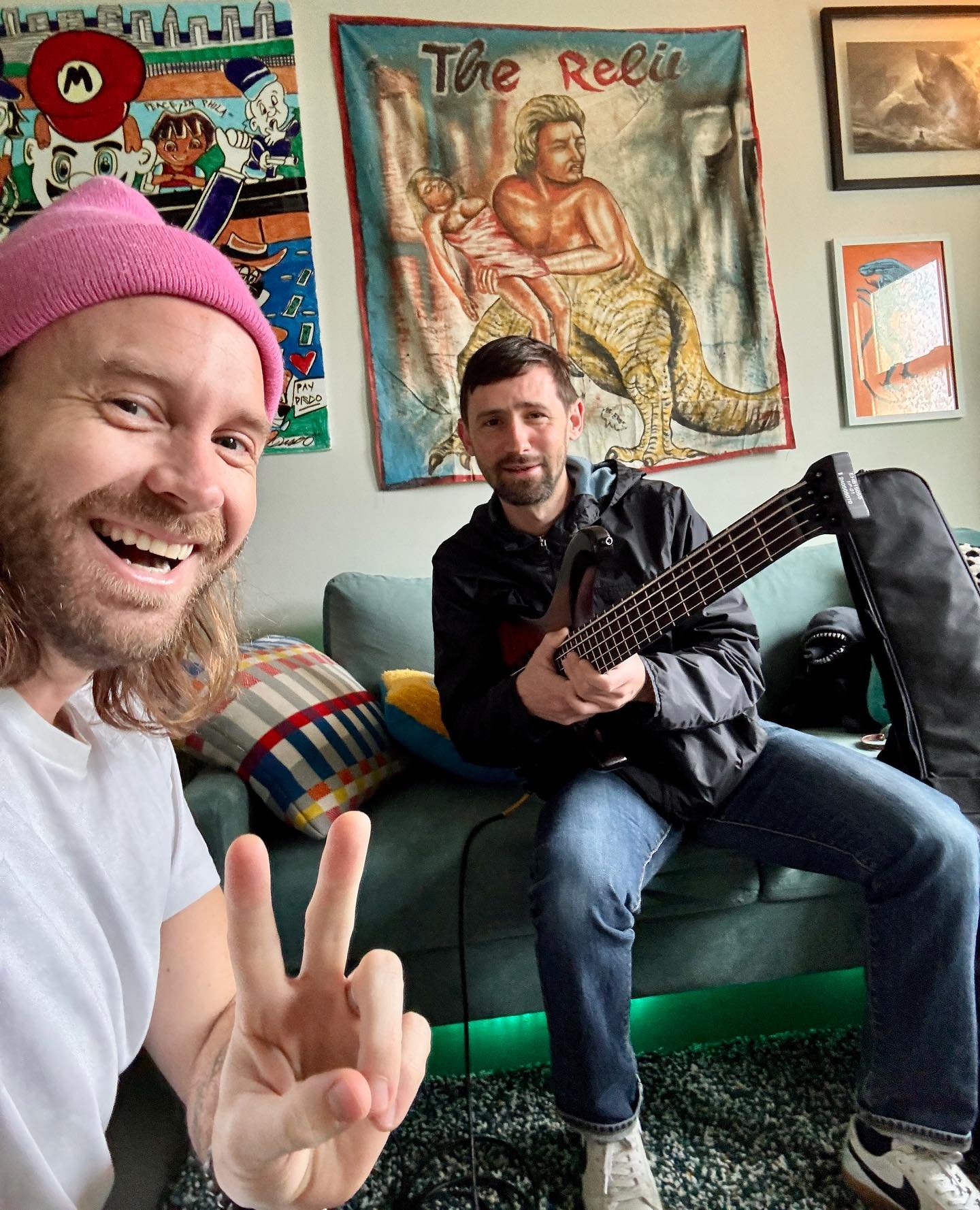 Mini low end Summit today with @friendshipwizard of @muscletoughband ⚡️🔥