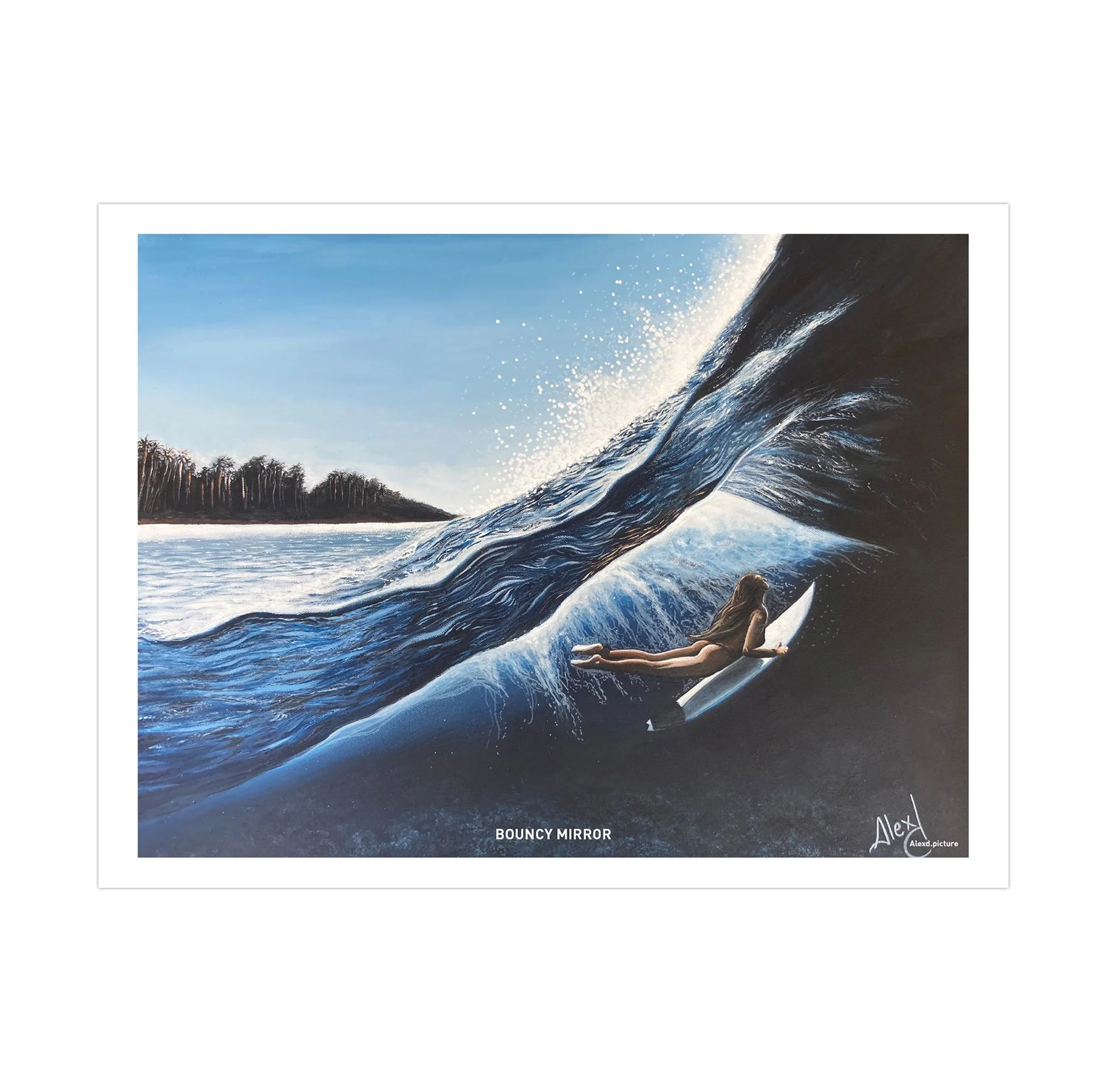 Print "BOUNCY MIRROR" 40 x 30 cm