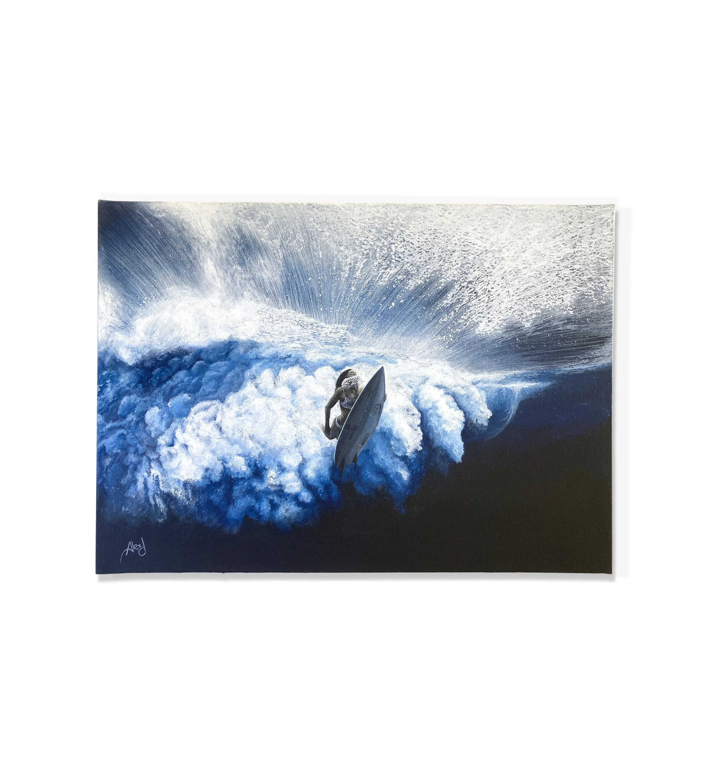 "THE DUCK AND THE BLAST" 92 x 65 cm