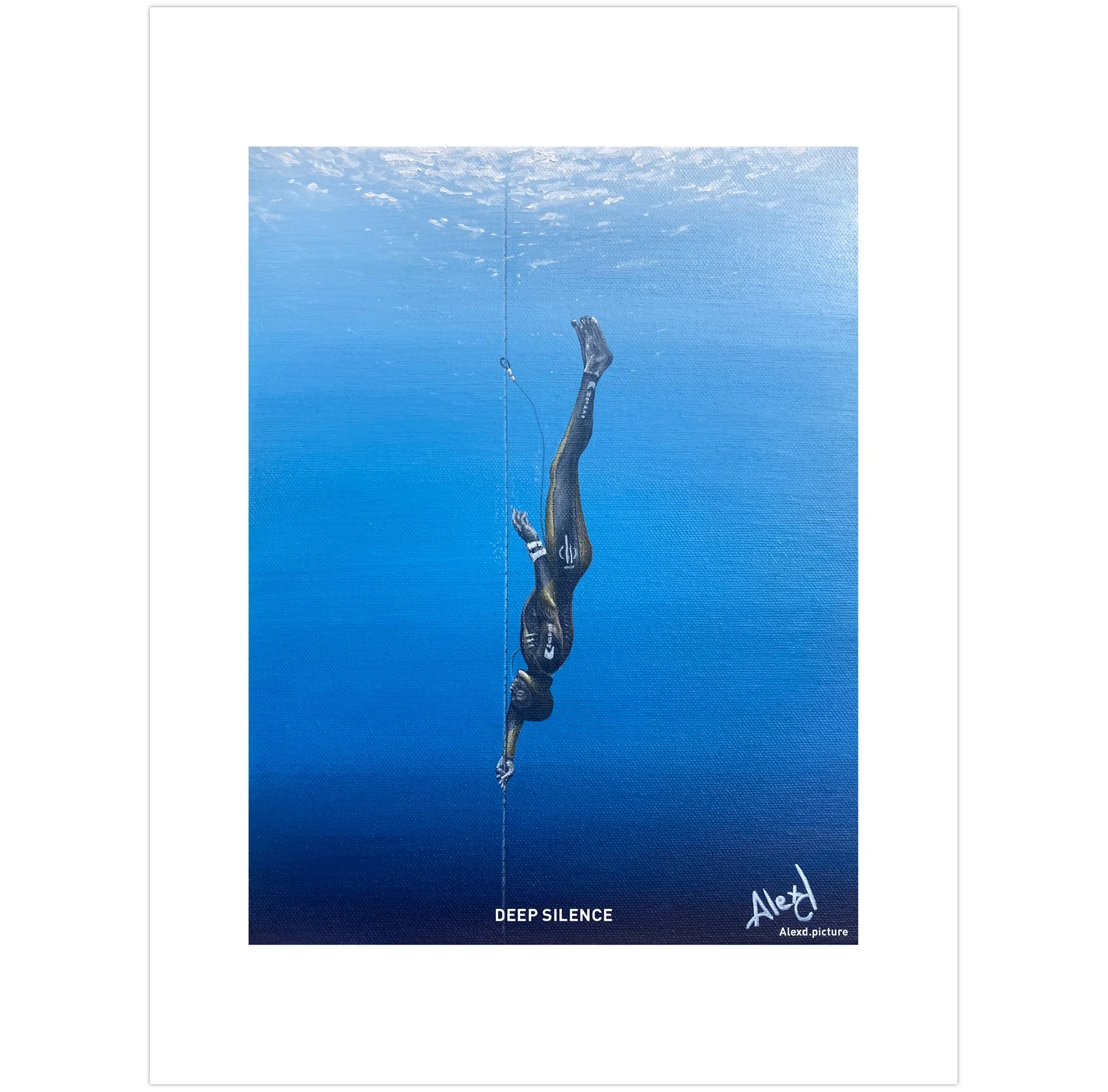 Print "DEEP SILENCE" 30 x 40 cm