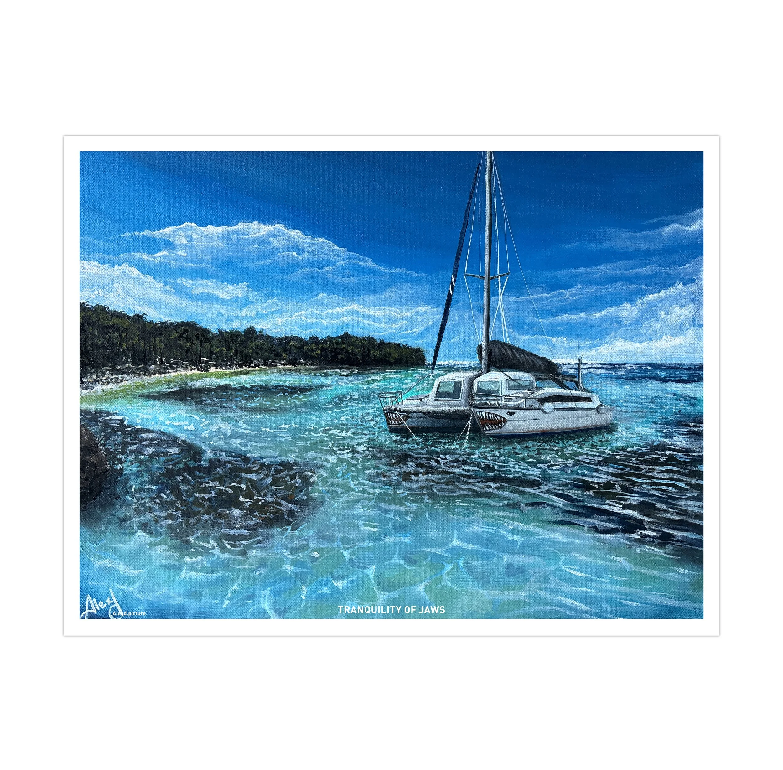 Print "Tranquility of jaws" 42 x 31 cm