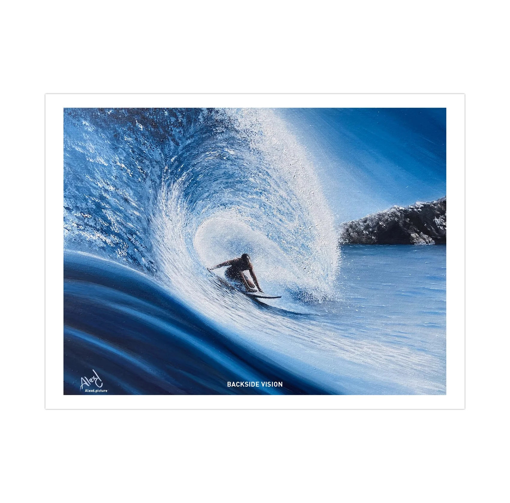 Print "BACKSIDE VISION" 40 x 30 cm