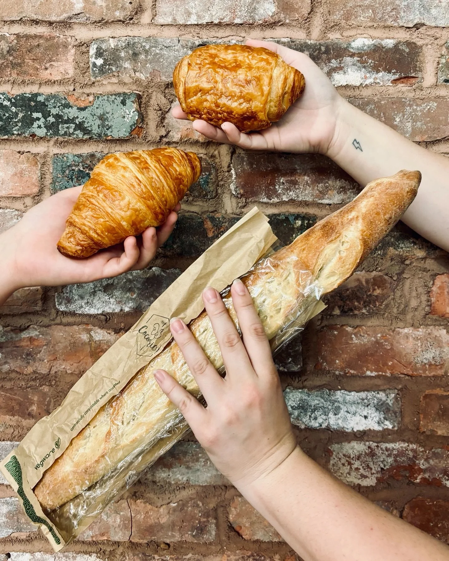 The accoutrements to a successful week. Take home baguettes, croissants and even quiches so you always have something delicious on hand. 

#cocorico #frenchcafe #bakery #frenchpastries