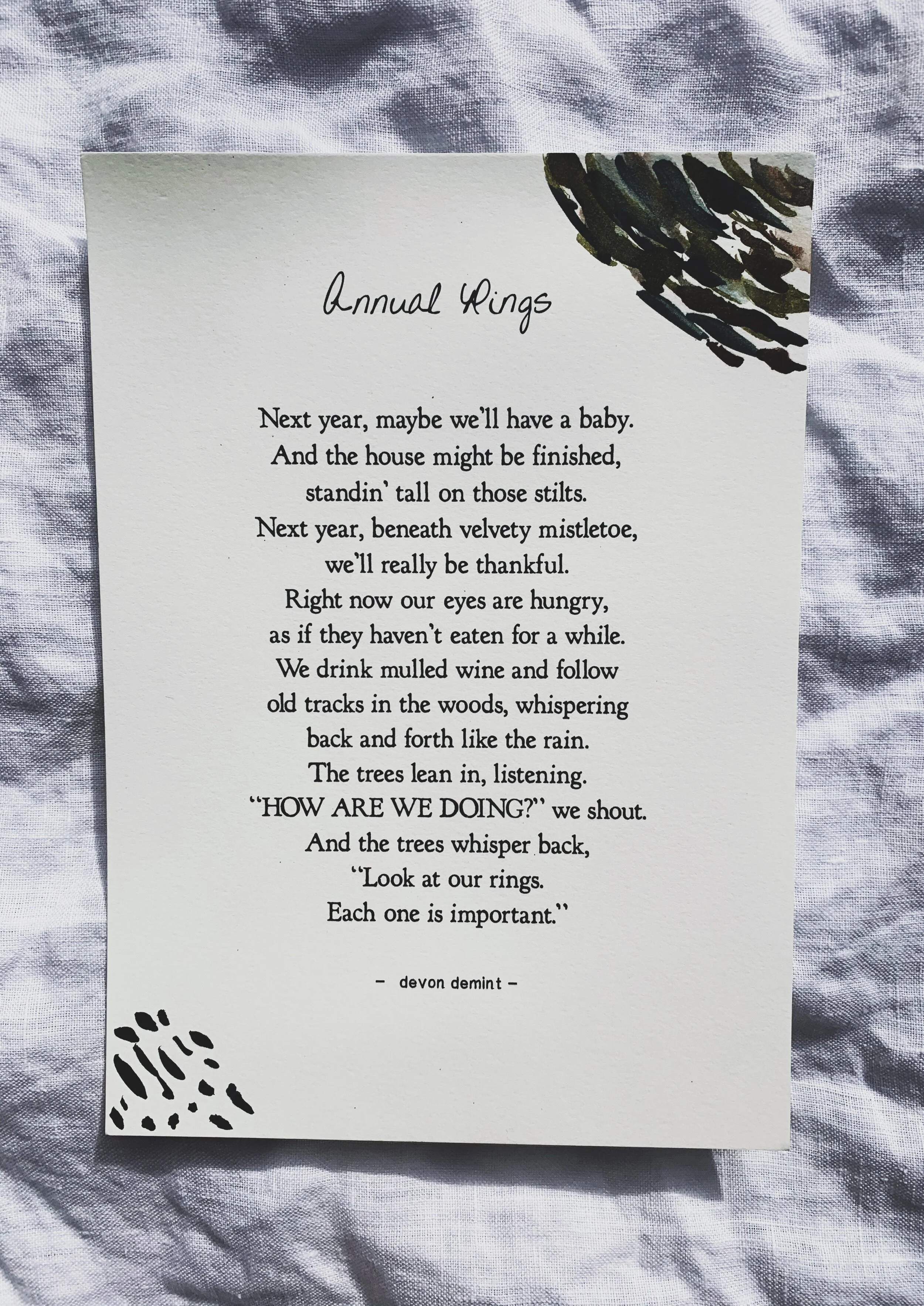 Annual Rings -Poem