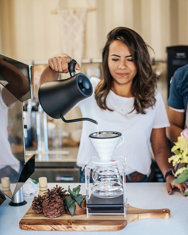 Starting off #Monday the best way with our freshly pour over. ☕️#CoffeeFirst
.
.
.
. 
#cargocafe #cargocafesd #container #sdcoffee #local #sdlocal #connection #coffeelover #sandiegolife #baristalife #coffeelife #sandiego #sd #happymonday #freshbrewco