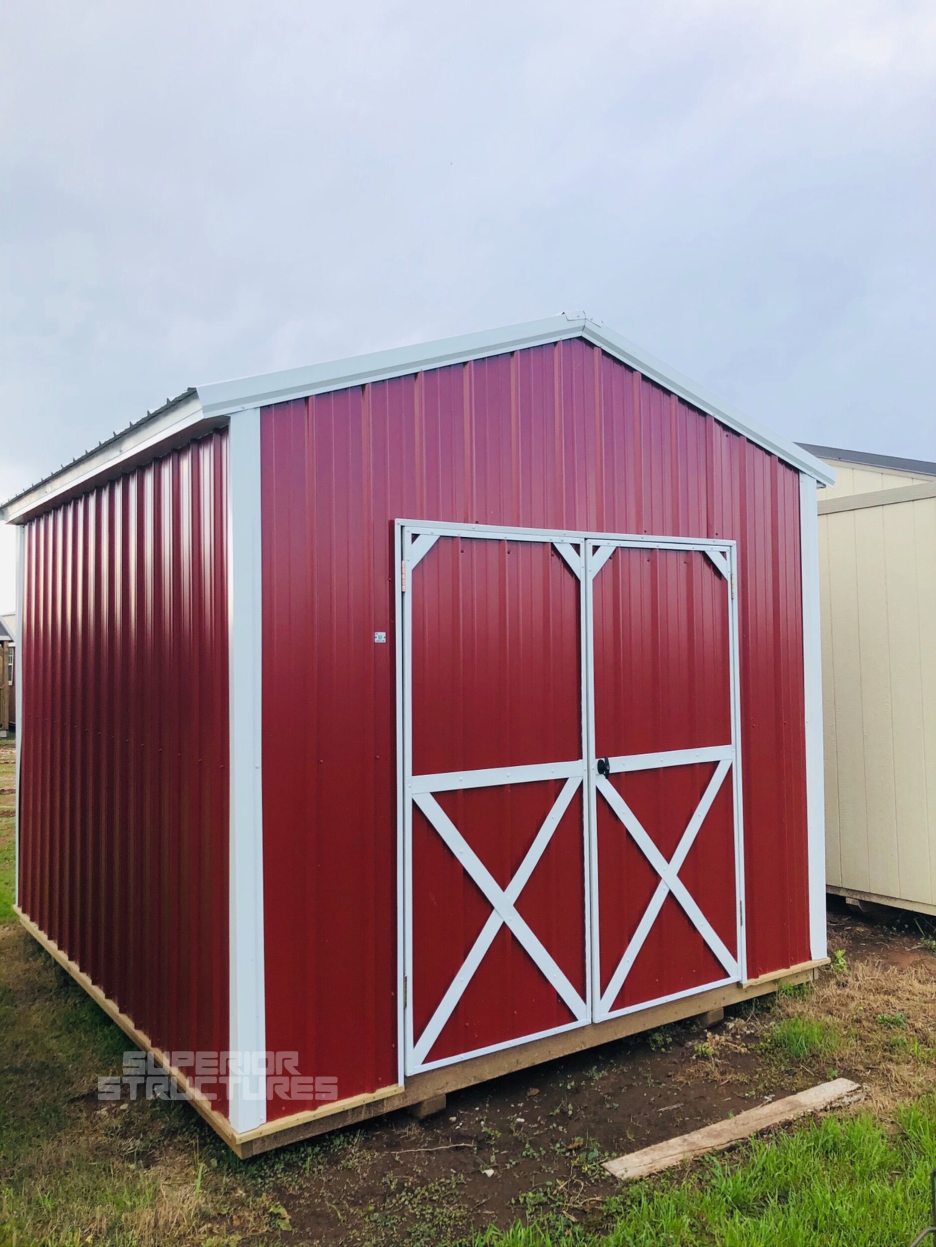 10x12 Z-Metal Utility Portable Building