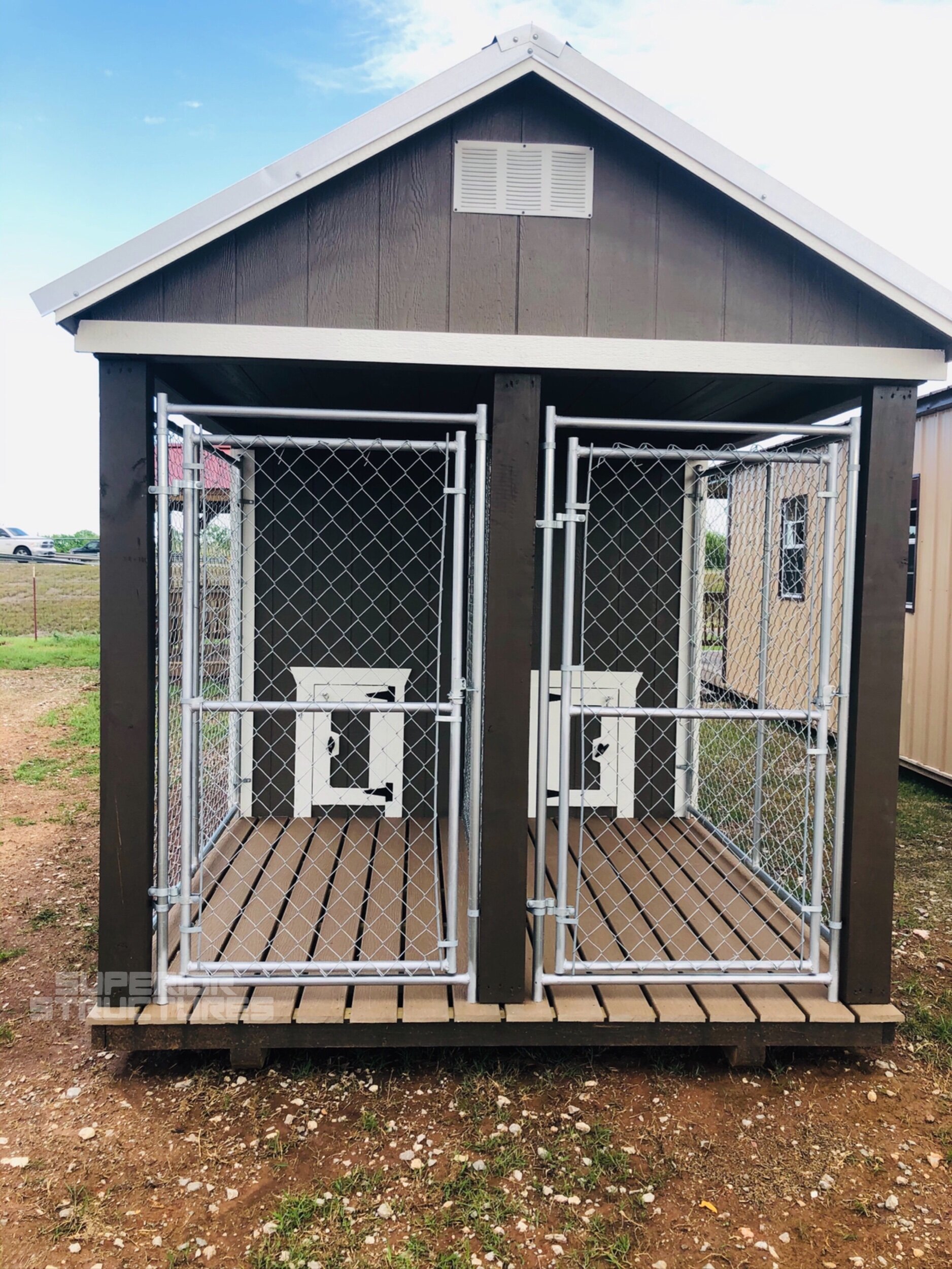 Double Dog Kennel Portable