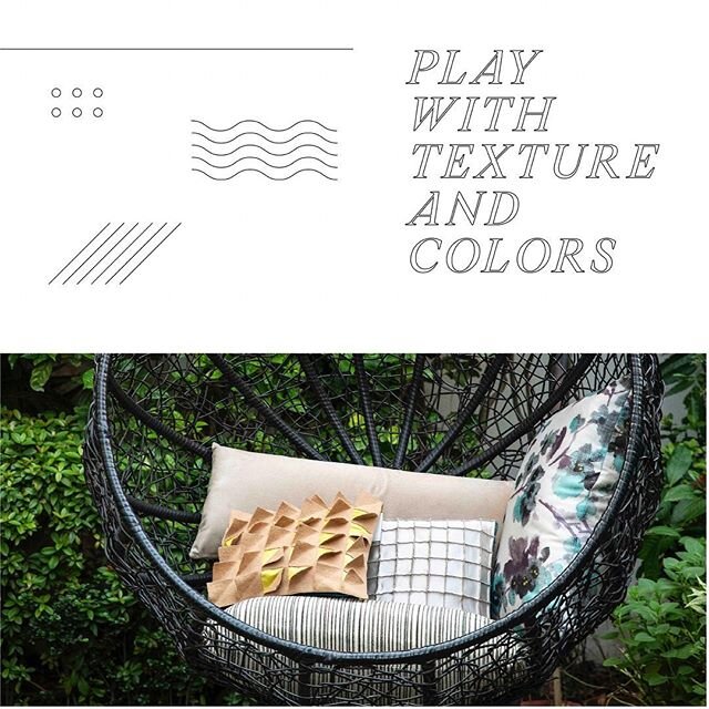 🌼With #MemorialDay just around the corner, what better time to talk about #outdoor spaces?! There are so many opportunities when it comes to dressing up your patios. Simple changes like bold throw pillows or fun outdoor rugs are fast and pack a punc