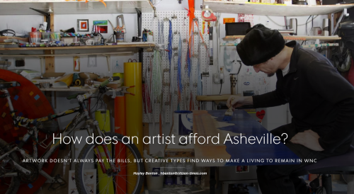 How does an artist afford Asheville?