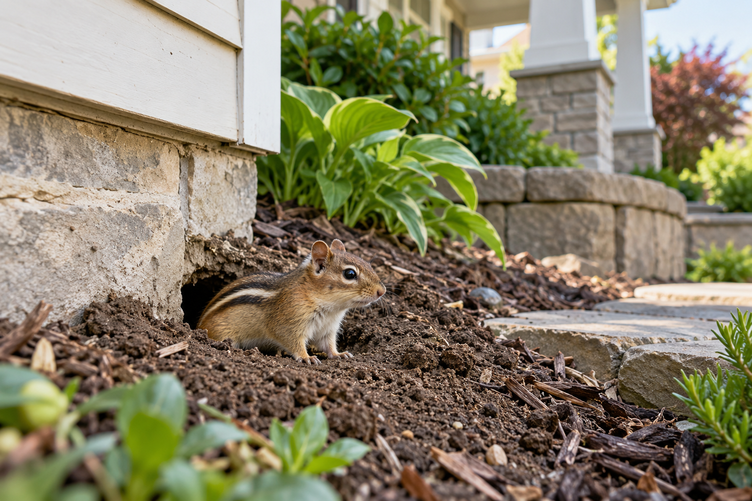 How to Deter Chipmunks From Digging and Tunneling Around Your Property