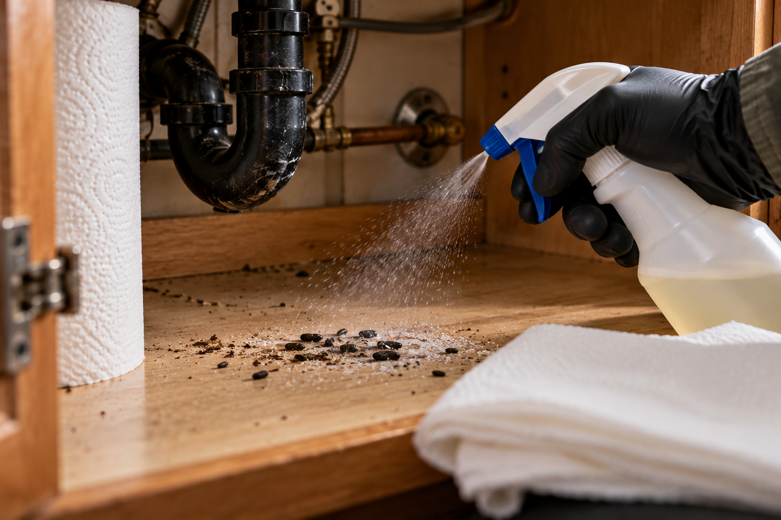 How Can I Safely Clean Up Rodent Droppings in My Home?