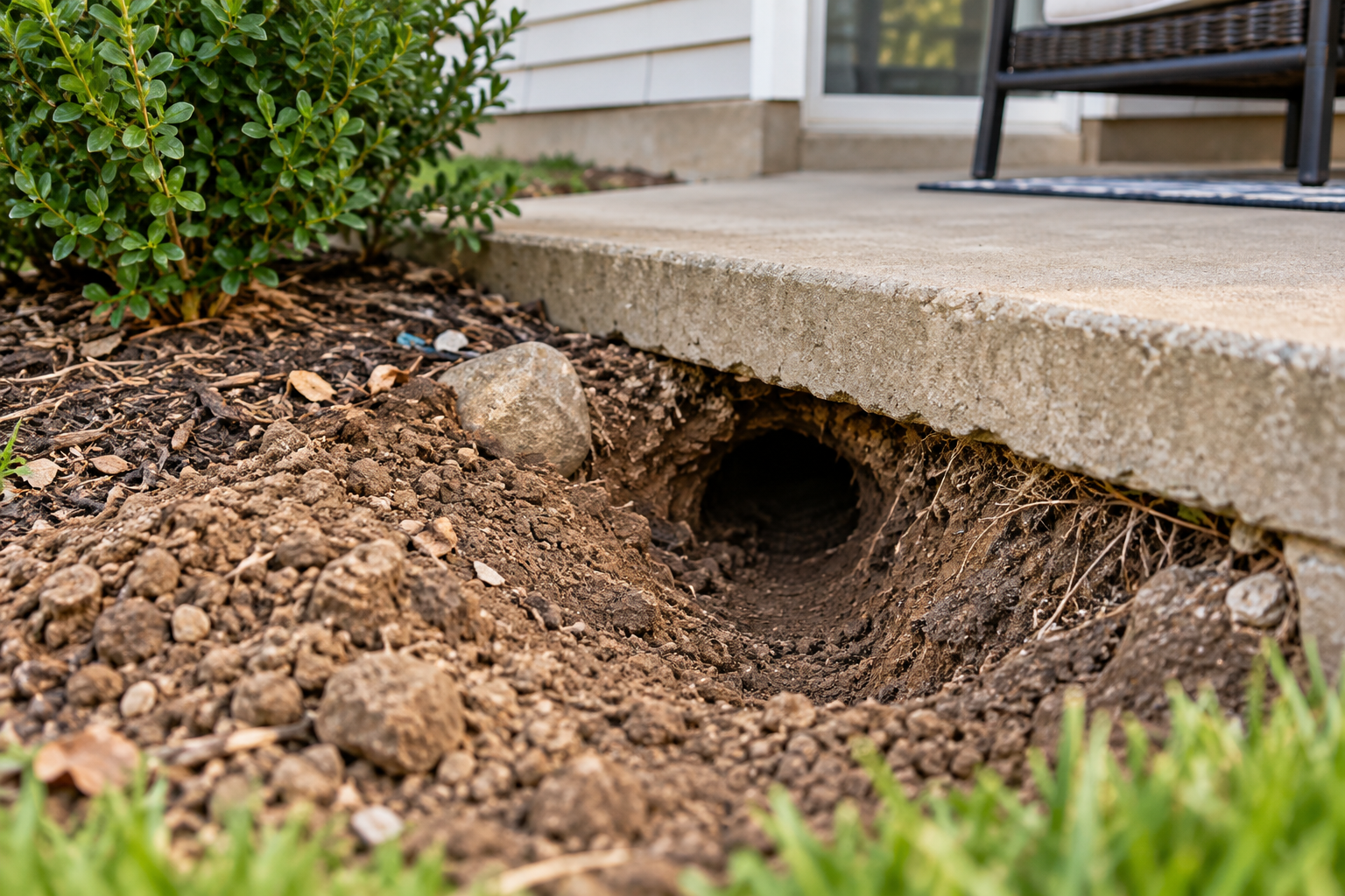 What Is Burrowing Under My Deck, Porch, or Patio, and How Does Huntsman Wildlife Solve the Problem?