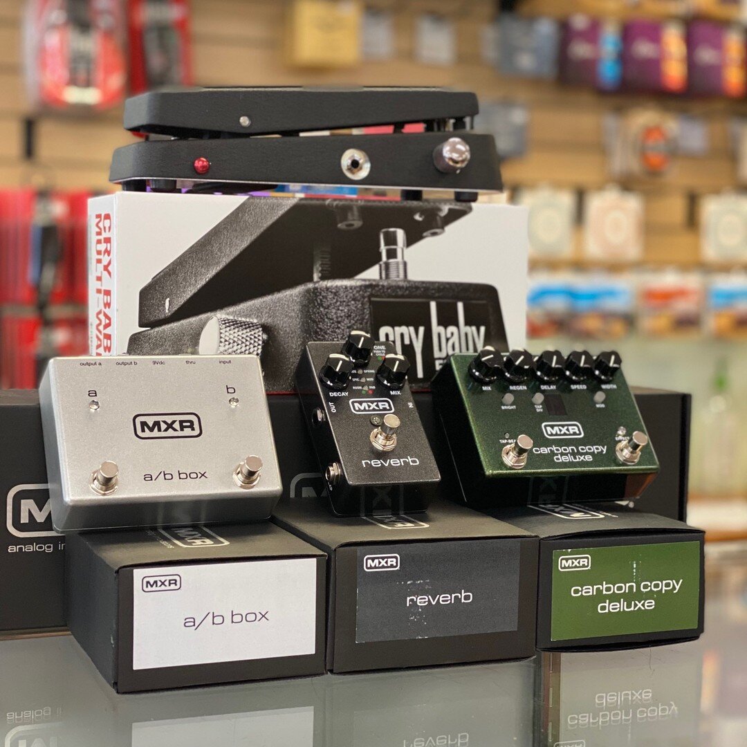 Fresh pedals in-stock from our friends at @jimdunlop. These awesome pedals add color and textures to your tone. And guess what!? They're made right up the road in Benicia, California! 

What MXR or other Dunlop pedals do you have on your pedalboard?
