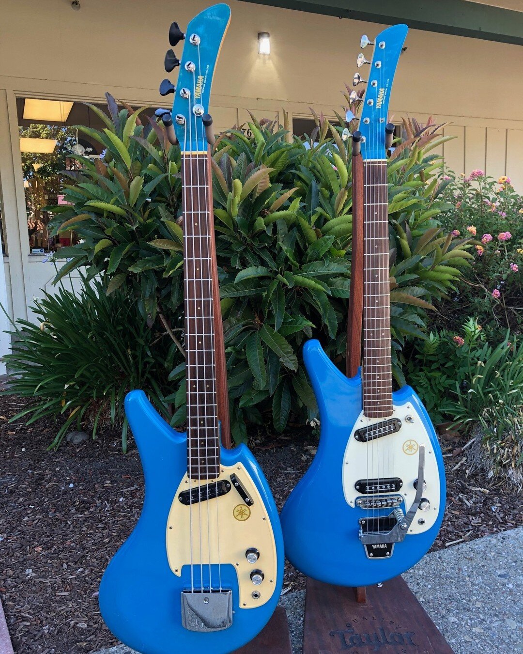 What the heck is it Wednesday?!

These super cool, retro @yamahamusicusa instruments were in our repair shop the other day for some TLC. What do you think was the inspiration for this design? What would YOU call these models?? 

Comment below and we'