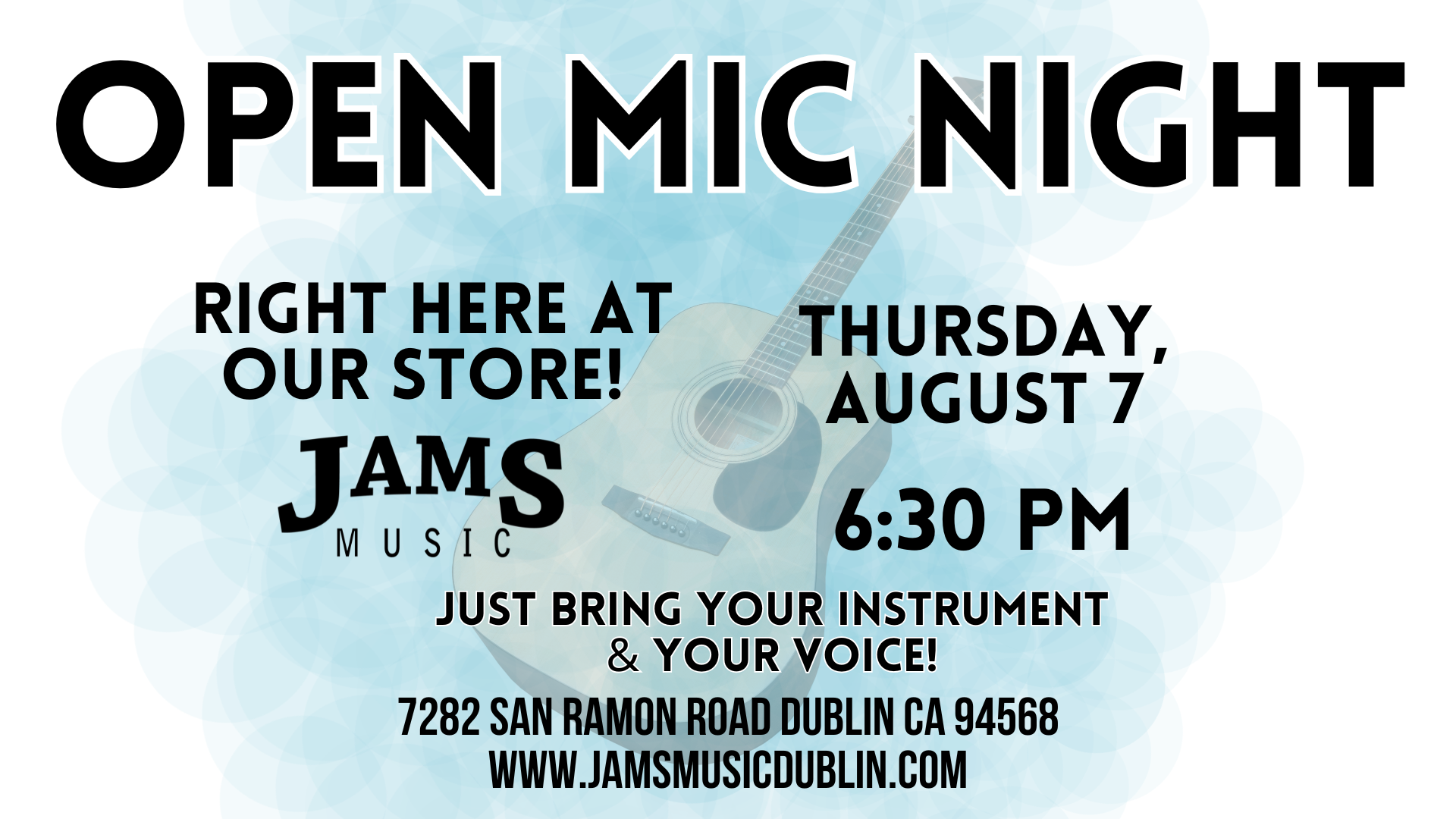 August Open Mic Night!