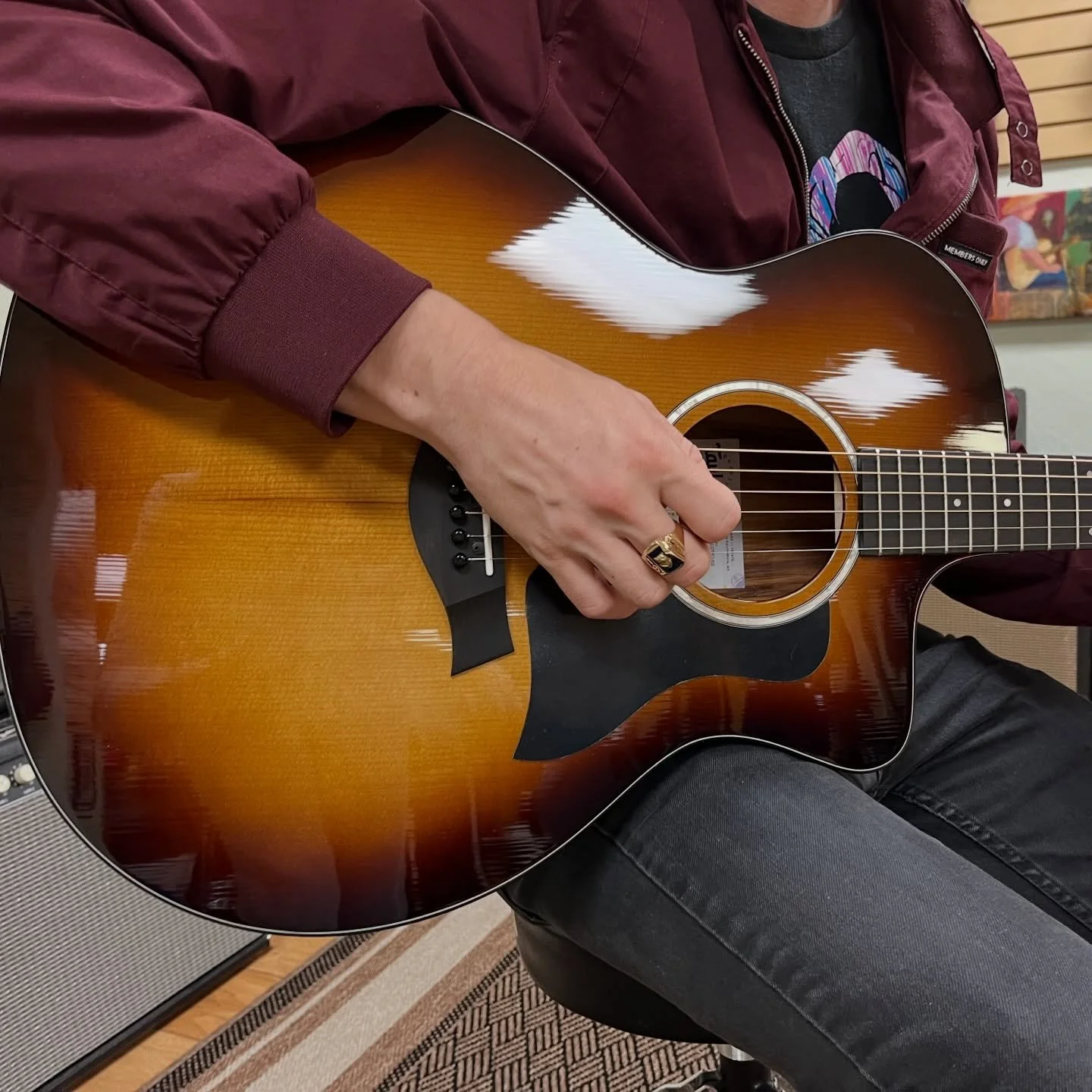 This 214ce K Plus in sunburst is one awesome guitar.

Get all the appointments of a normal 214ce, but enjoy an all Koa guitar, with a solid top and layered back &amp; sides.

#jamsmusicdublin #taylorguitars #acousticguitar #bayarea #musicstore