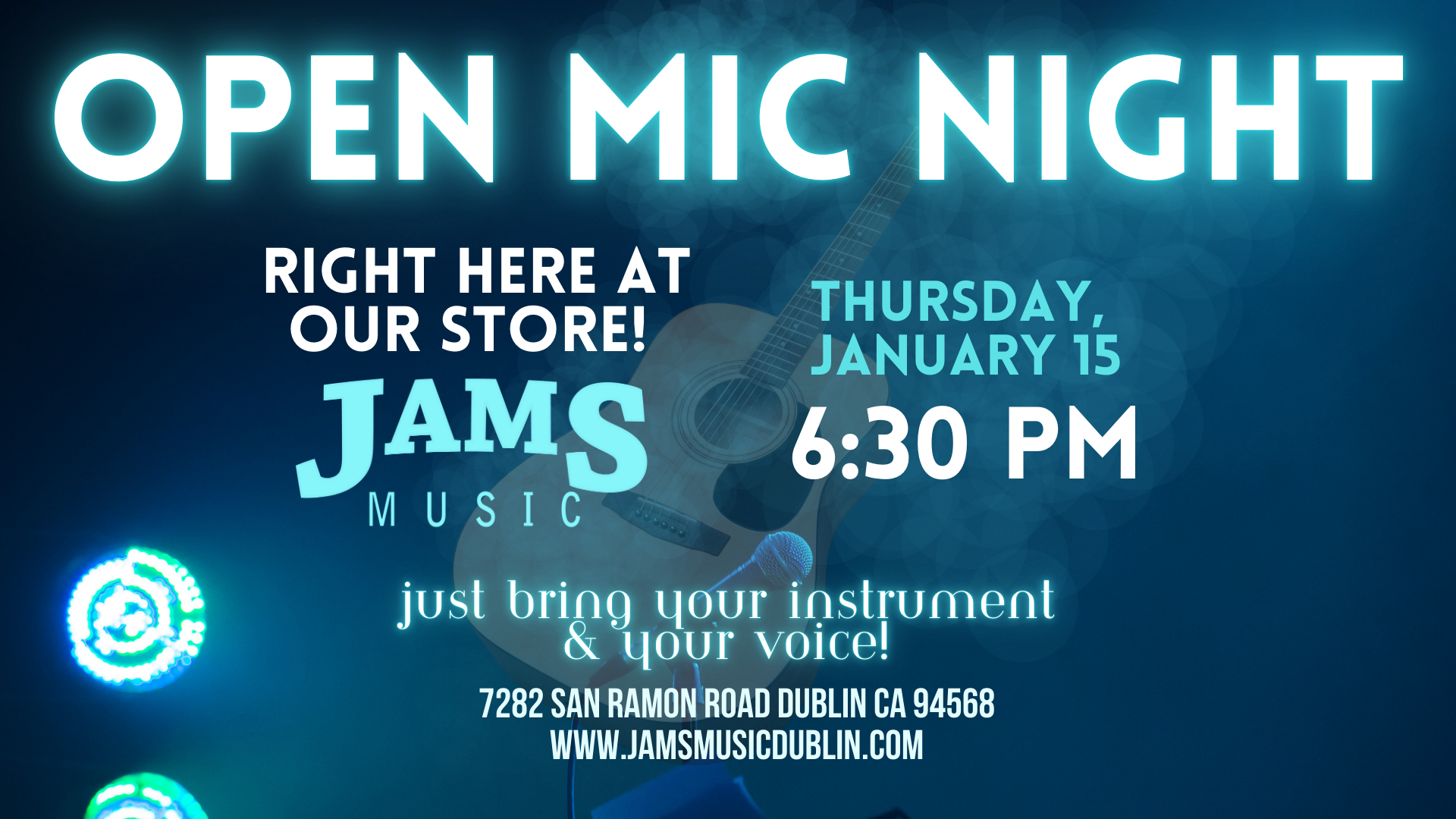 January Open Mic Night
