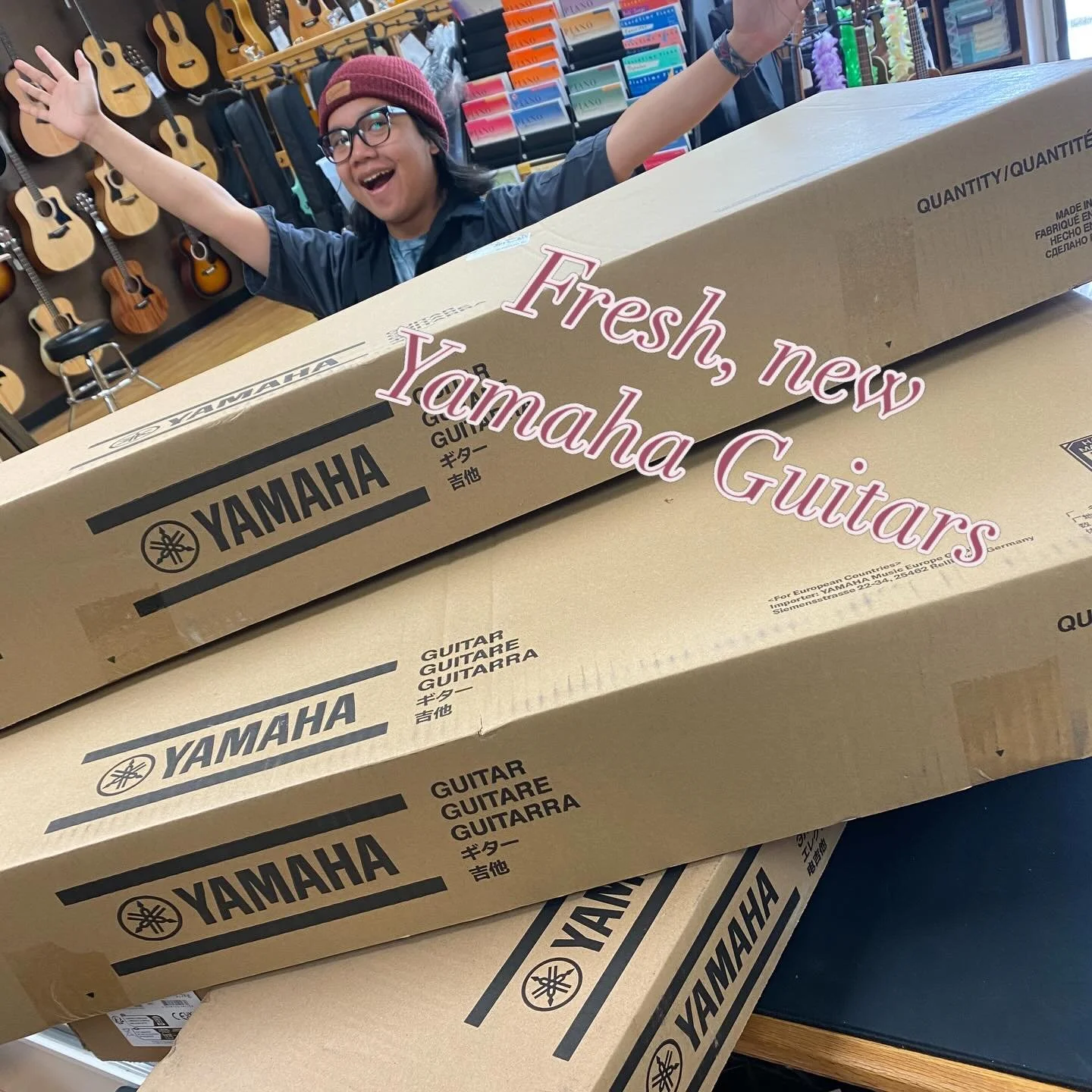 Got some fresh, new @yamahamusicusa guitars in! Stay tuned for more photos as we unbox this goodness!
#dublinca #yamahaguitars #electricguitar #acousticguitar #shoplocal
