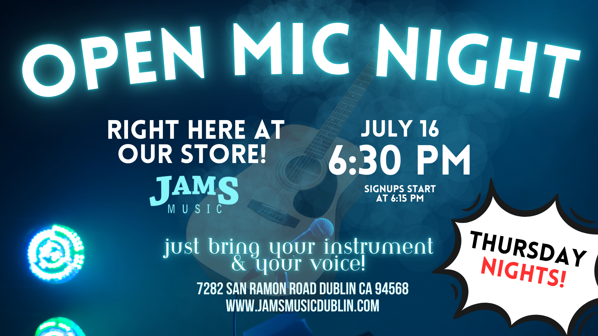 July Open Mic Night