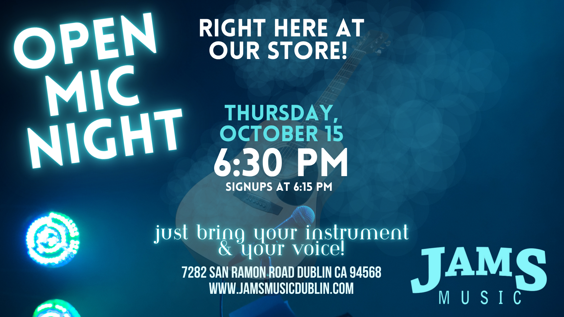 October Open Mic Night 