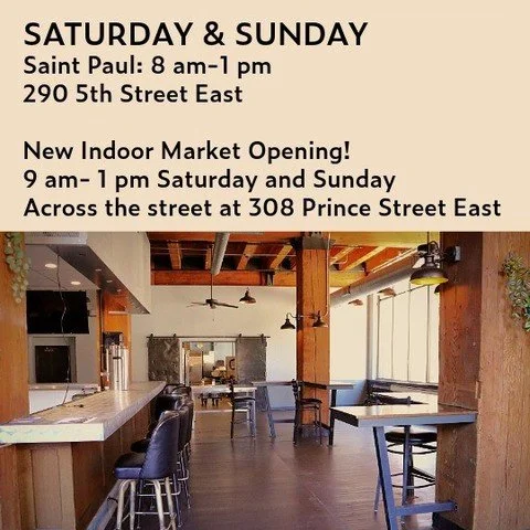 The @stpaulfarmersmarket is coming indoors! 🥕🍞

Starting this Saturday, Nov. 1, the market is opening an exciting new indoor space to help growers extend their seasons, providing more parking and temperature-controlled shopping through the colder m