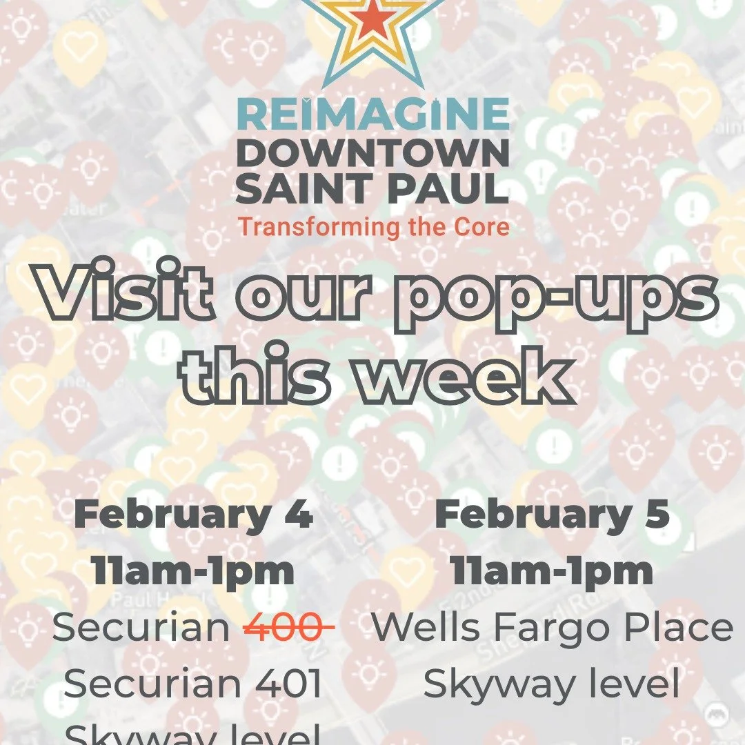 LOCATION CORRECTION: Today's pop-up is happening in the Securian 401 building--our apologies for that mistake! 😖Tomorrow's pop-up is still happening in Wells Fargo Place. We hope to see you there! 🙌