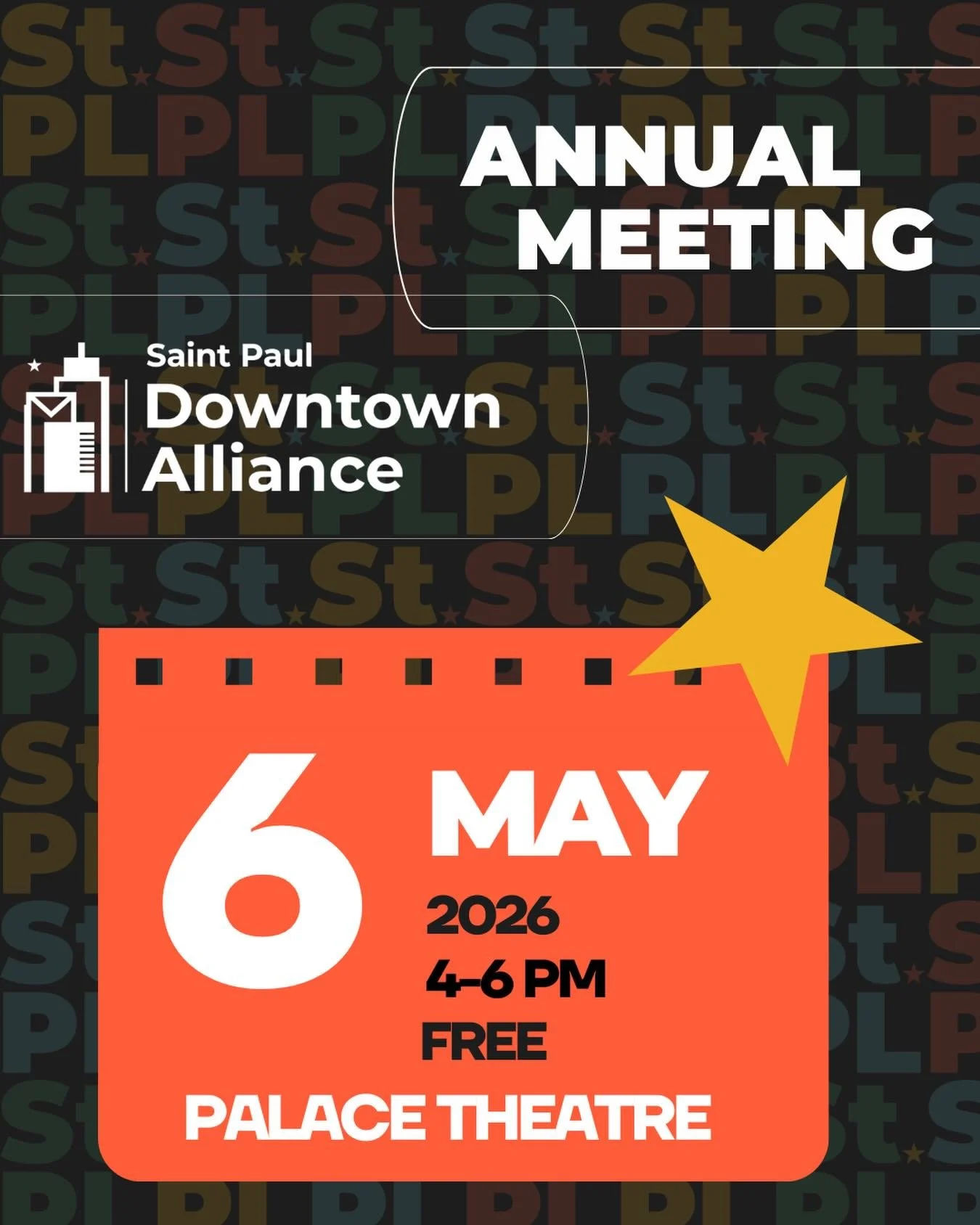 ⭐ Join us for the Saint Paul Downtown Alliance&rsquo;s first-ever Annual Meeting, where we&rsquo;ll unveil the bold ideas and shared vision shaping the future of downtown. Be among the first to see what the community created together through the Reim