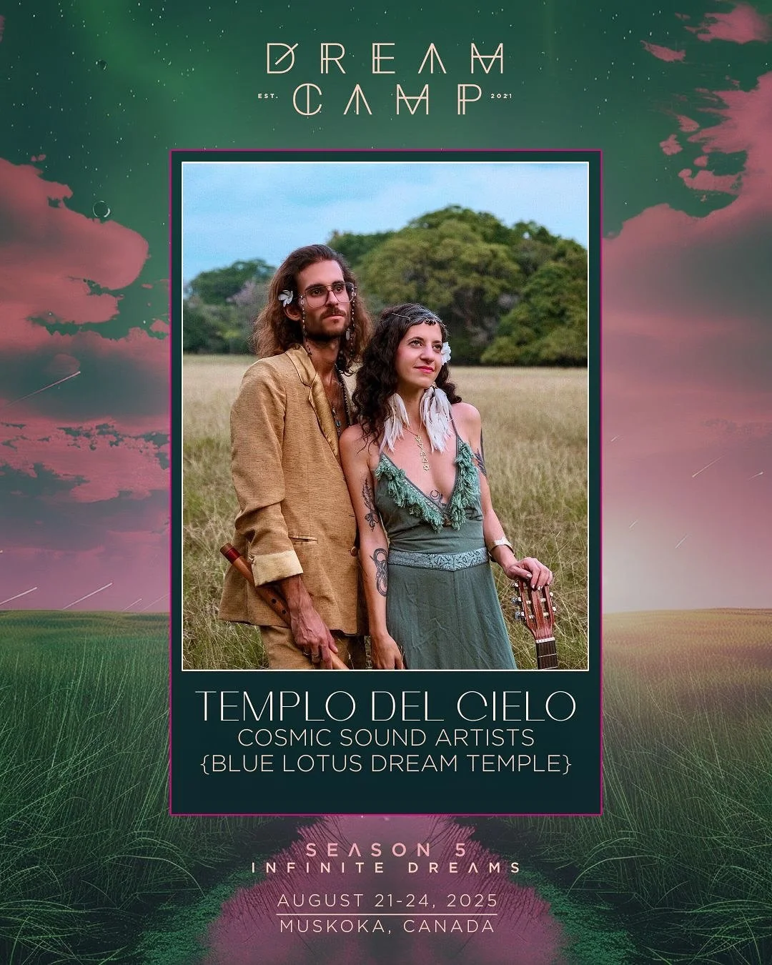 ✨ We&rsquo;re so excited to be bringing our magic to @tmrw.tday&rsquo;s Dream Camp this weekend ✨  Step inside the Blue Lotus Dream Temple - an immersive sound-healing sanctuary and tea lounge, open all weekend. 🪷🫖💫

Here you&rsquo;ll find:
𓆸  Bl