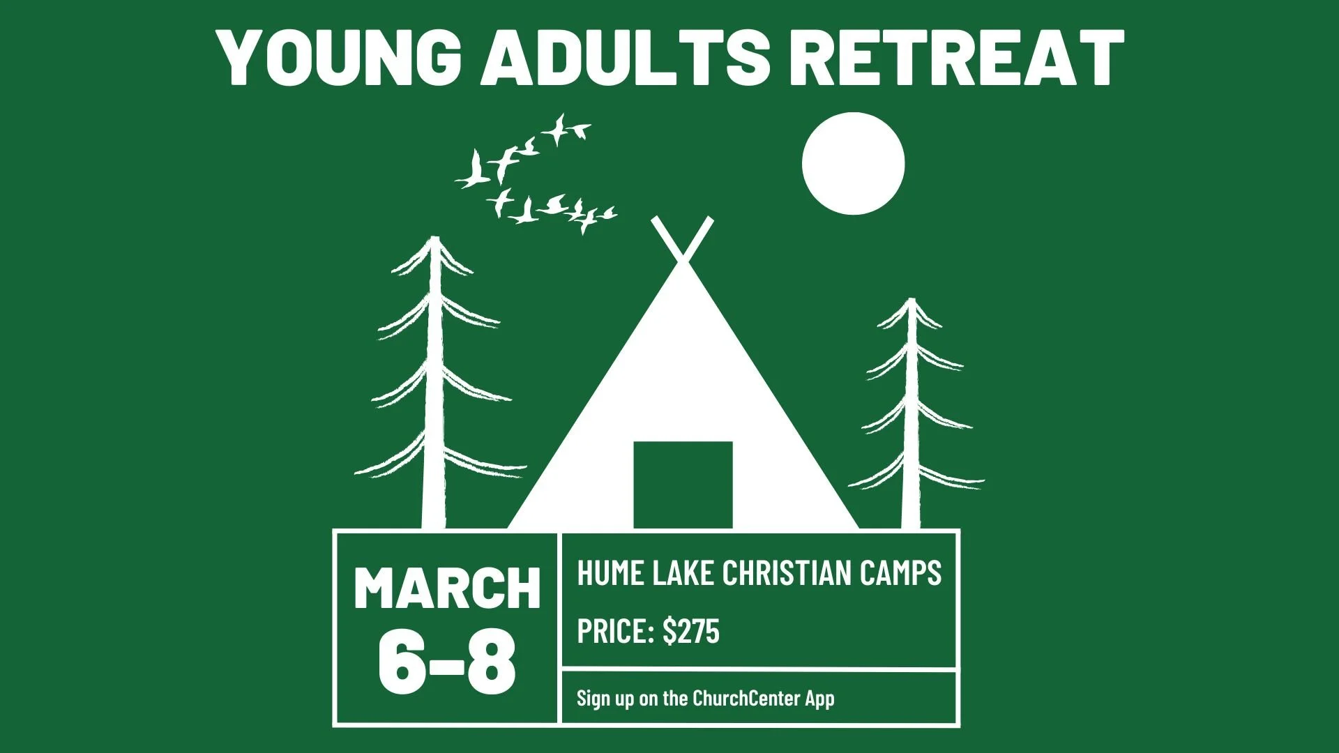 Young Adults Spring Retreat